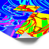 Modernes Abstraktes Kunstgemälde Poster (Ecke)