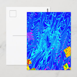 Modernes Abstraktes Kunstgemälde Postkarte