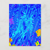 Modernes Abstraktes Kunstgemälde Postkarte (Vorderseite)