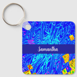 Modernes Abstraktes Kunstgemälde Schlüsselanhänger