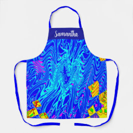 Modernes Abstraktes Kunstgemälde Schürze