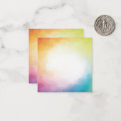 Modernes Abstraktes Kunstleder rotes Gelb Mitteilungskarte (Vorderseite/Rückseite Beispiel)