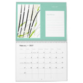 Modernes Abstraktes Kunstnotenplanerwerk Kalender (Feb 2027)