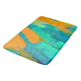 Modernes Abstraktes Kunstwerk Badematte