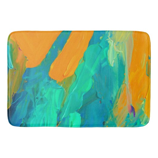 Modernes Abstraktes Kunstwerk Badematte (Vorderseite)