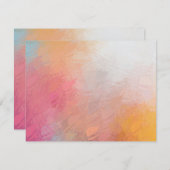 Modernes Abstraktes Kunstwerk Blank Template farbi Mitteilungskarte (Vorne/Hinten)