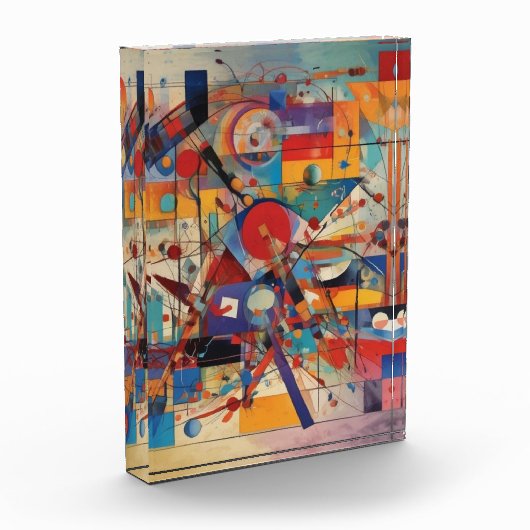 Modernes Abstraktes Kunstwerk Fotoblock (Links)