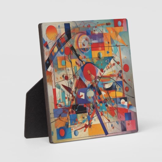 Modernes Abstraktes Kunstwerk Fotoplatte (Vorderseite)