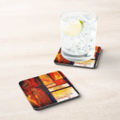 Modernes Abstraktes Kunstwerk Getränkeuntersetzer (Rechte Seite)