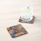 Modernes Abstraktes Kunstwerk Getränkeuntersetzer (Rechte Seite)