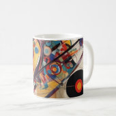 Modernes Abstraktes Kunstwerk Kaffeetasse (VorderseiteRechts)
