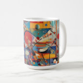 Modernes Abstraktes Kunstwerk Kaffeetasse (VorderseiteRechts)
