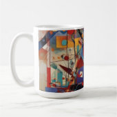 Modernes Abstraktes Kunstwerk Kaffeetasse (Links)