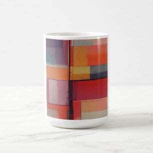Modernes Abstraktes Kunstwerk Kaffeetasse