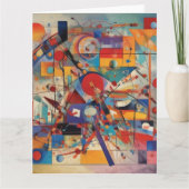 Modernes Abstraktes Kunstwerk Karte (Vorderseite)