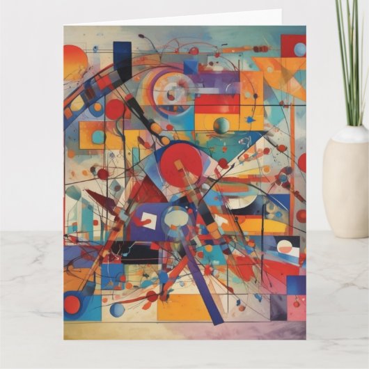 Modernes Abstraktes Kunstwerk Karte (Vorderseite)