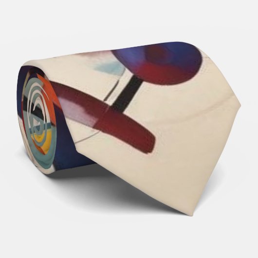 Modernes Abstraktes Kunstwerk Krawatte (Gerollt)