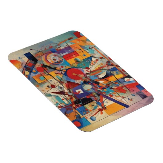 Modernes Abstraktes Kunstwerk Magnet (Rechte Seite)