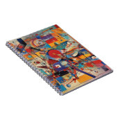 Modernes Abstraktes Kunstwerk Notizblock (Rechte Seite)