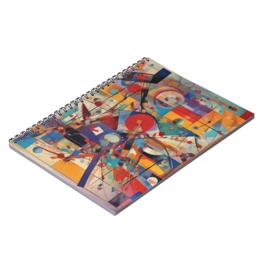 Modernes Abstraktes Kunstwerk Notizblock (Linke Seite)