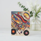 Modernes Abstraktes Kunstwerk Postkarte (Stehend Vorderseite)