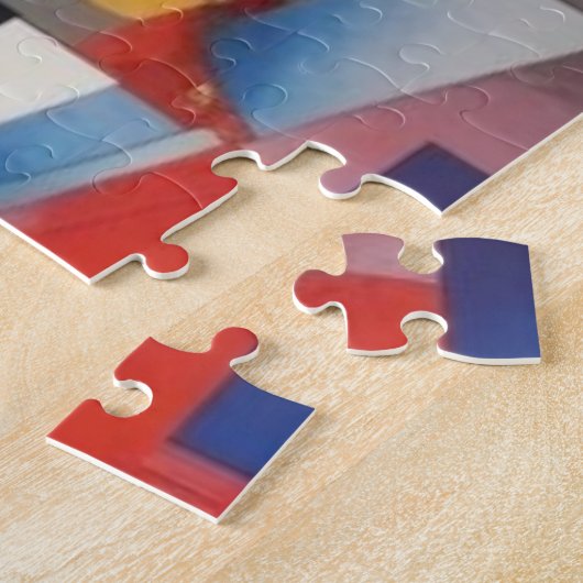 Modernes Abstraktes Kunstwerk Puzzle (Seite)