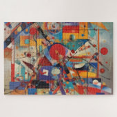 Modernes Abstraktes Kunstwerk Puzzle (Horizontal)