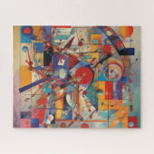 Modernes Abstraktes Kunstwerk Puzzle (Horizontal)