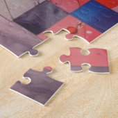 Modernes Abstraktes Kunstwerk Puzzle (Seite)