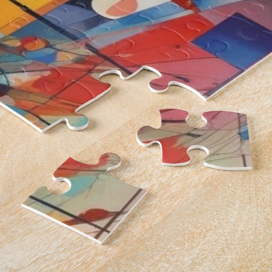 Modernes Abstraktes Kunstwerk Puzzle (Seite)