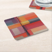 Modernes Abstraktes Kunstwerk Rechteckiger Pappuntersetzer (angewinkelt)