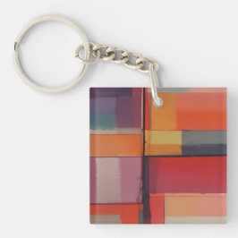 Modernes Abstraktes Kunstwerk Schlüsselanhänger