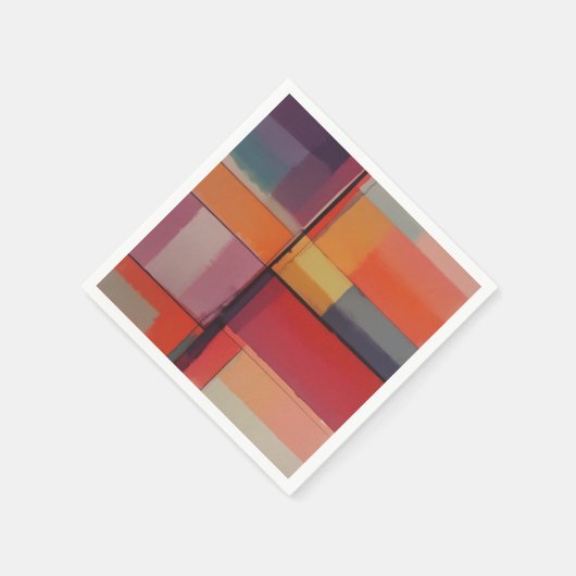 Modernes Abstraktes Kunstwerk Serviette (Ecke)