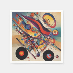 Modernes Abstraktes Kunstwerk Serviette