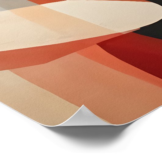 Modernes, Abstraktes Küsschen Poster (Ecke)