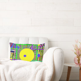 Modernes abstraktes:  Land Digital, Volkskunst Lendenkissen