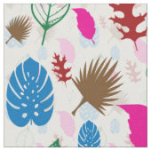 Modernes Abstraktes Leaf-Muster Stoff (Nahaufnahme)