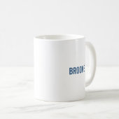 Modernes Abstraktes Letter B Monogramm Kaffeetasse (VorderseiteRechts)