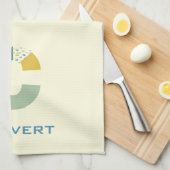 Modernes Abstraktes Letter-C-Monogramm Geschirrtuch (Viertel Falte)