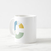 Modernes Abstraktes Letter-C-Monogramm Kaffeetasse (Vorderseite Links)