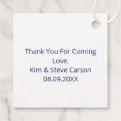 Modernes Abstraktes Letter-C-Monogramm Personalisi Geschenkanhänger (Rückseite)