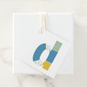 Modernes Abstraktes Letter-D-Monogramm Personalisi Geschenkanhänger (Beispiel)
