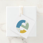 Modernes Abstraktes Letter-E-Monogramm Personalisi Geschenkanhänger (Beispiel)