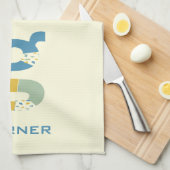 Modernes Abstraktes Letter G Monogramm Geschirrtuch (Viertel Falte)