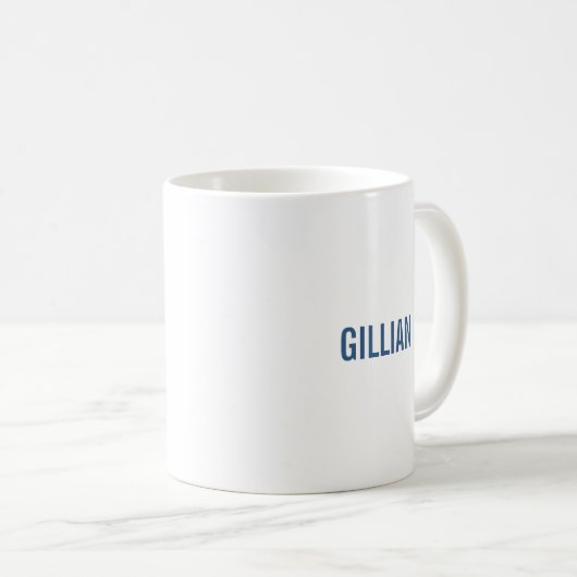 Modernes Abstraktes Letter G Monogramm Kaffeetasse (VorderseiteRechts)