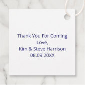 Modernes Abstraktes Letter H Monogram Personalisie Geschenkanhänger (Rückseite)