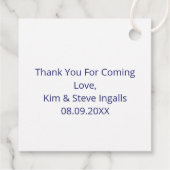 Modernes Abstraktes Letter-I-Monogramm Personalisi Geschenkanhänger (Rückseite)