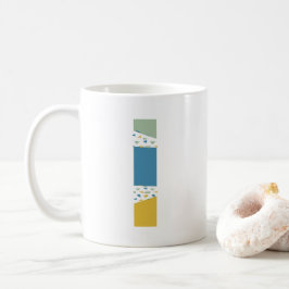 Modernes Abstraktes Letter L Monogram Kaffeetasse