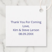 Modernes Abstraktes Letter L Monogram Personalisie Geschenkanhänger (Rückseite)