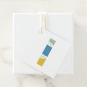 Modernes Abstraktes Letter L Monogram Personalisie Geschenkanhänger (Beispiel)